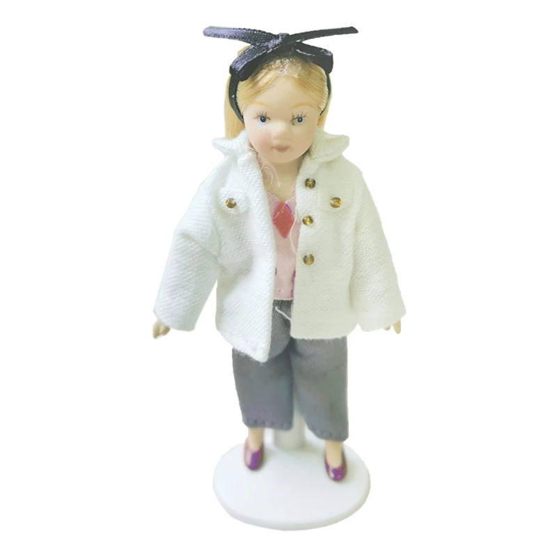 1/12 миниатюрная кукла для кукольного домика с подставкой Красивая маленькая