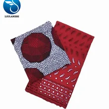 LIULANZHI африканская восковая кружевная ткань Новое поступление настоящий Анкара воск с Пробивной вуалью кружевная ткань 3+. 2,5 ярдов ML8WR66-ML8WR92
