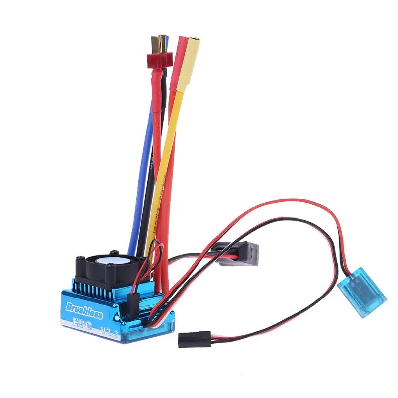 

Водонепроницаемый Бесщеточный Регулятор Скорости 45A 60A 80A 120A ESC, пыленепроницаемый для радиоуправляемых автомобилей 1/8 1/10 1/12