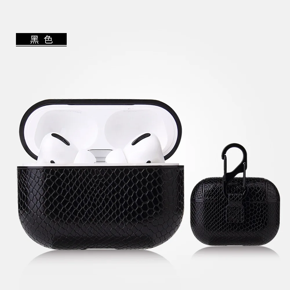 N Роскошный кожаный защитный чехол для Apple Airpods pro TWS Bluetooth наушники бизнес кожаный чехол для Airpods защитные чехлы - Цвет: N