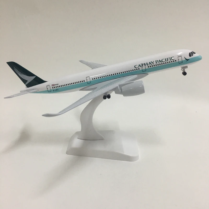 Джейсон пачка 20 см самолет модель самолета Cathay Аэробус A350 батарея Модель 1:300 Diecast