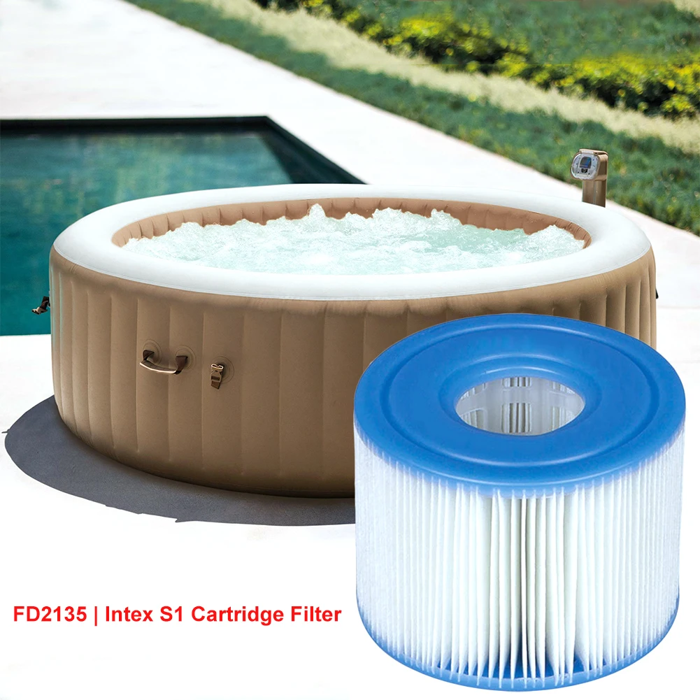 Hot Tub Spa Filter S1 Type Foam Sponge Bio Filter 2 X Filters For Intex Pure