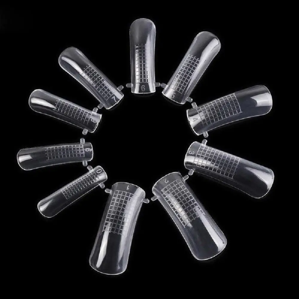 20pcs 100pcs Fake Nail Quick Building Mold Tips Nail Dual Forms Finger Extension Builder DIY Nail Art UV Builder Poly Gel Tool