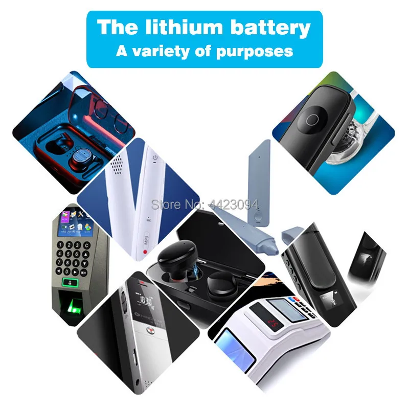 Rechargeable Lithium Batteries 602030 mini Lipo 300mAh 3.7V Bluetooth MP3 Card Audio Recorder Li-ion LWH 30*20*6mm