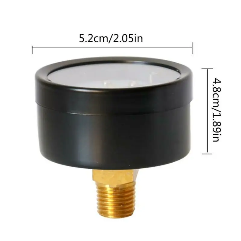 1/4 NPT манометр для воздушного компрессора 0-60psi осевой