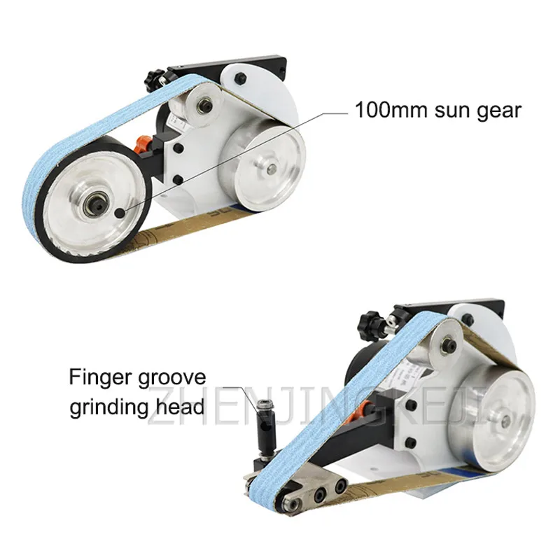 US $92.16 220V Abrasive Belt Machine Small Sander Belt Grinder Industrial Grade Electric Polisher Woodworking Sanding Grinding Machine