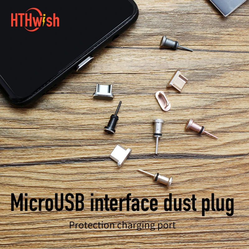 Купить Цветная металлическая заглушка от пыли с разъемом Micro USB 3 5 мм  Мобильные телефоны | Пылезащитные заглушки (1005002489659265)