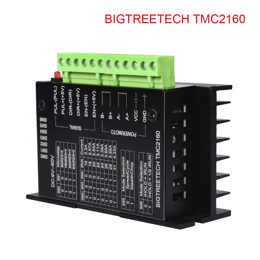 Драйвер BIGTREETECH TMC2160 шагового двигателя высокой мощности для 3d принтера