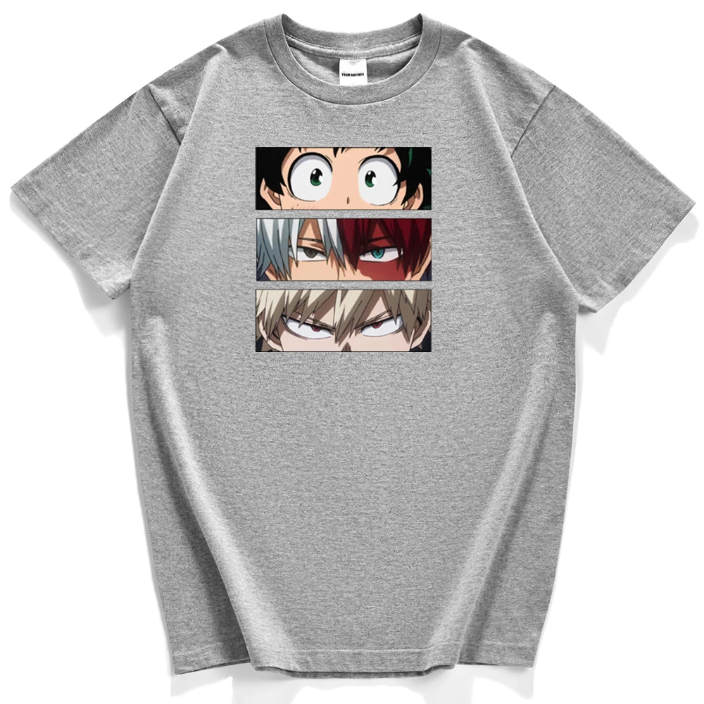 

My Hero Academia Todoroki Shoto Tshirt Men's Japanese Anime Printing Clothes Casual Shirt For Mens Korean Oversized T-Shirt Men