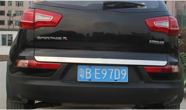 Puerta Trasera de Acero inoxidable tronco ajuste de la cubierta PARA Kia Sportager 2011- fast ship