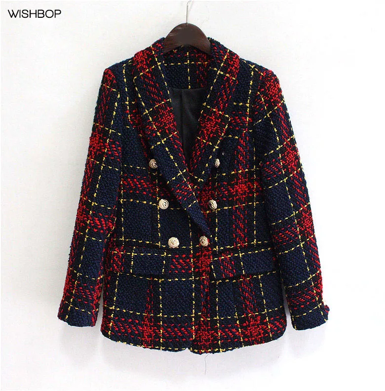 Plaid tweed blazer Clearance