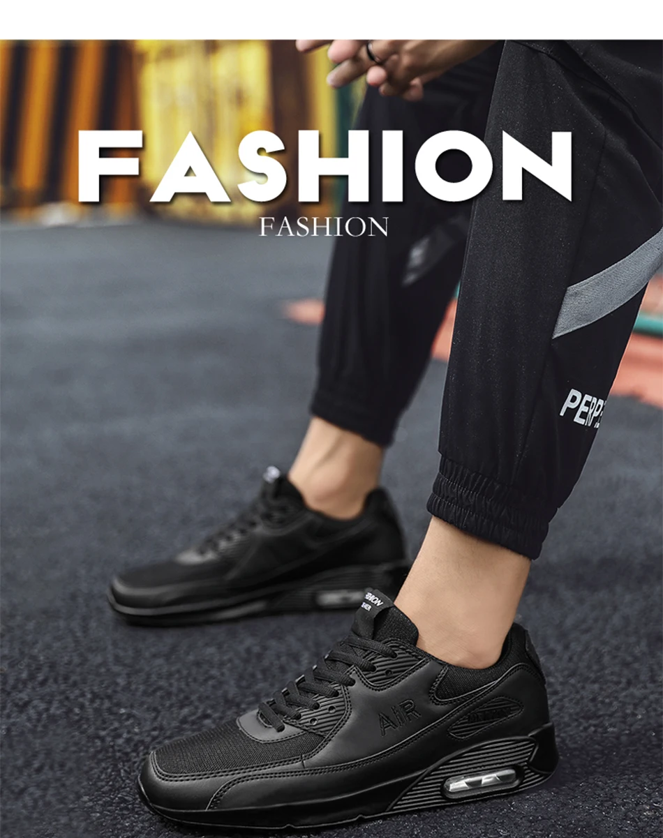 QGK Новая мужская повседневная обувь дышащая удобная модная мужская обувь воздушные подушки на шнуровке кроссовки легкие Прогулочные кроссовки