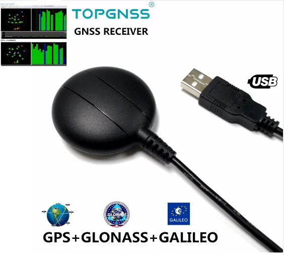 

USB GPS Module High Precision GPS Receiver IPX67 Linux Xp Windows