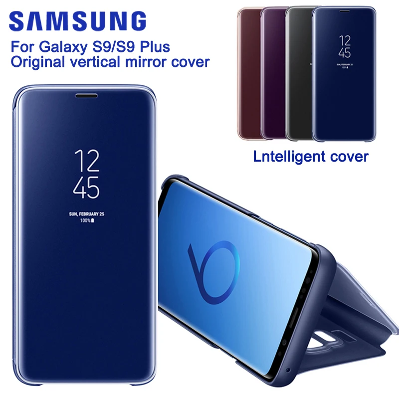 

Smart Mirror Phone Case For Samsung Galaxy S9 S9 Plus S9Plus Original All Inclusive Anti-fall Smart Sleep Clamshell Cover