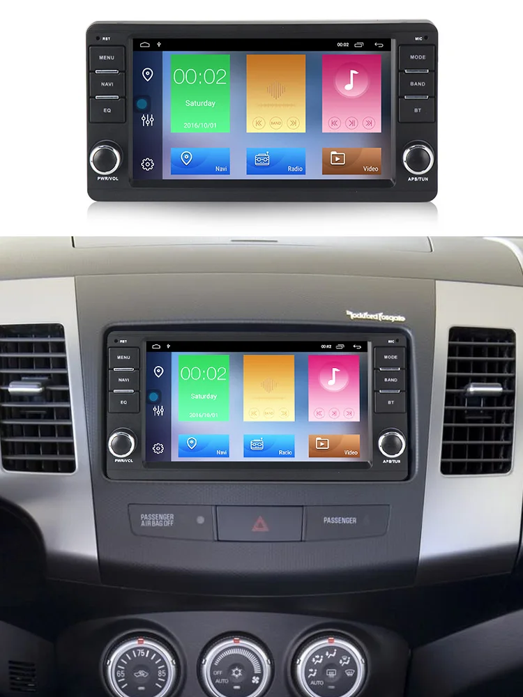 7 дюймов ips DSP Android 9,0 автомобильный DVD мультимедийный плеер для Mitsubishi Outlander автомобильный Радио плеер Поддержка wifi BT GPS навигация