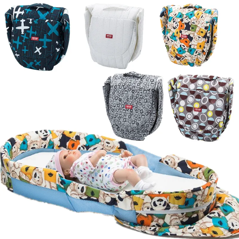 Multi-função de Viagem do Bebê Recém-nascido Dobrável Móvel Berço Cama Portátil Infantil Colchão Crianças Ninho
