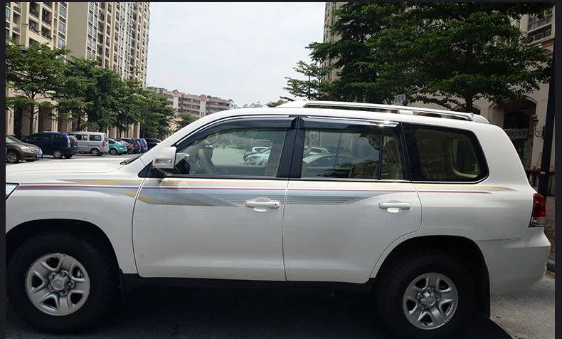 Акриловые окна автомобиля дождь щит для toyota land cruiser 2013 2012 LC200 2011 2010
