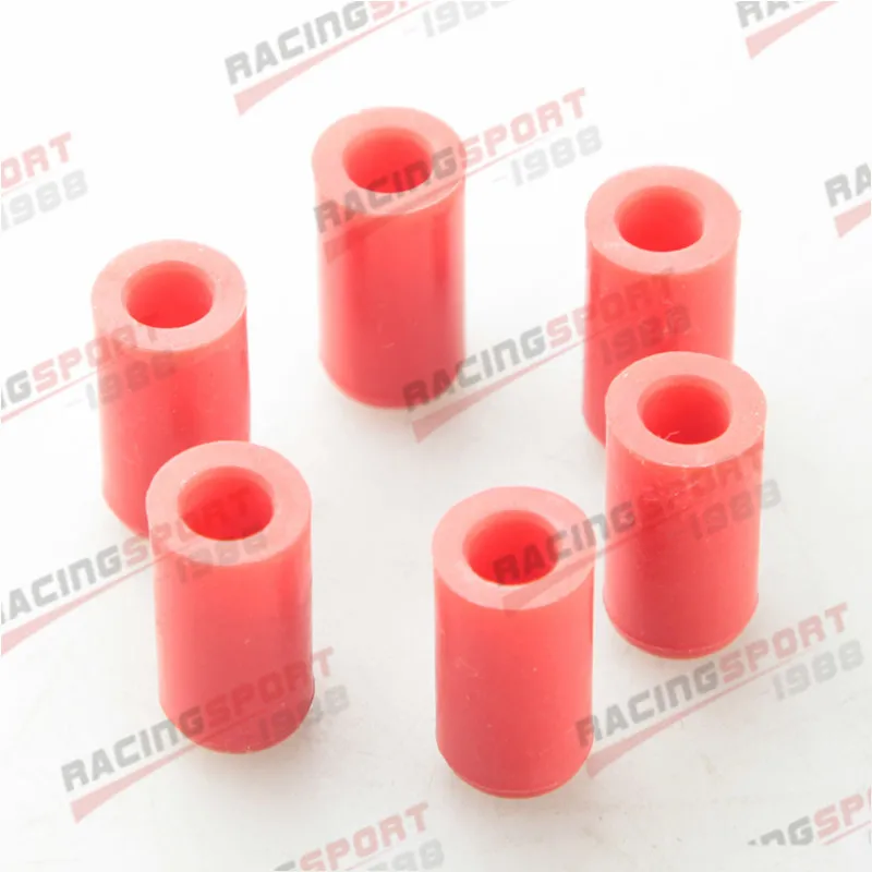 6PCS 12mm 15//32/" Silicone Blanking Cap Intake Vacuum Hose End Bung Plug Cap Red