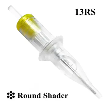 

BIGWASP 4th Generation Premium Tattoo Needle Cartridges - 13 Round Shaders (13RS) Makeup Eyebrow Tattoo Pen Machine Supply