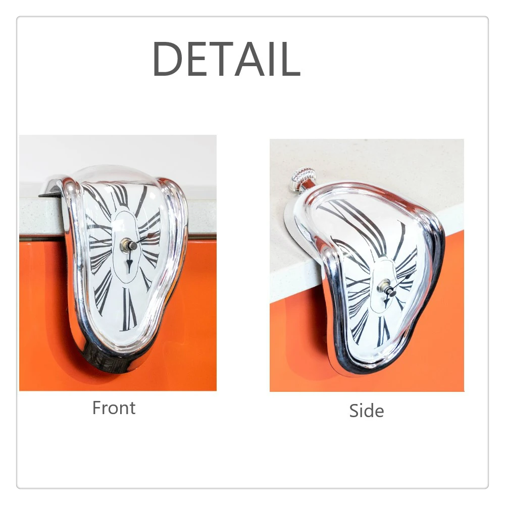 Surrealistische тающий искаженный Wandklokken Surrealistische Salvador Dali Stijl Muur Horloge Decoratie подарок Бестселлер