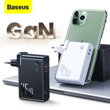 Baseus GaN 45w güç banka 10000mAh tip C PD hızlı USB şarj cihazı Powerbank taşınabilir harici pil şarj cihazı iPhone 11 Xiaomi