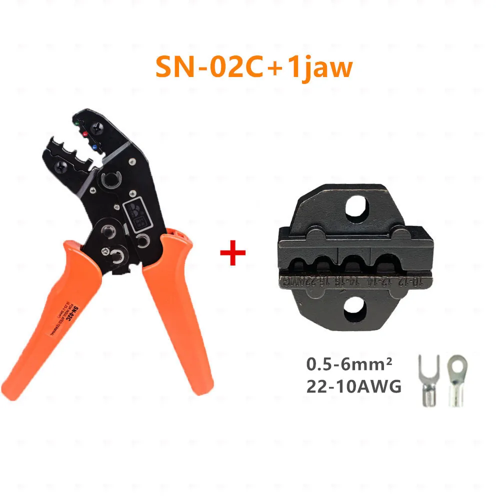 Обжимные плоскогубцы SN-02C 4 Челюсти для 02 2B 06WF 28B pulg/tube/insuated терминалы комплект Электрический зажим фирменные инструменты