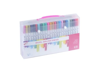 

Dual Tip Brush Pen Watercolor Base Markers Calligraphy Art Supplier Drawing Sketch Painting Dual Tip Art Marker