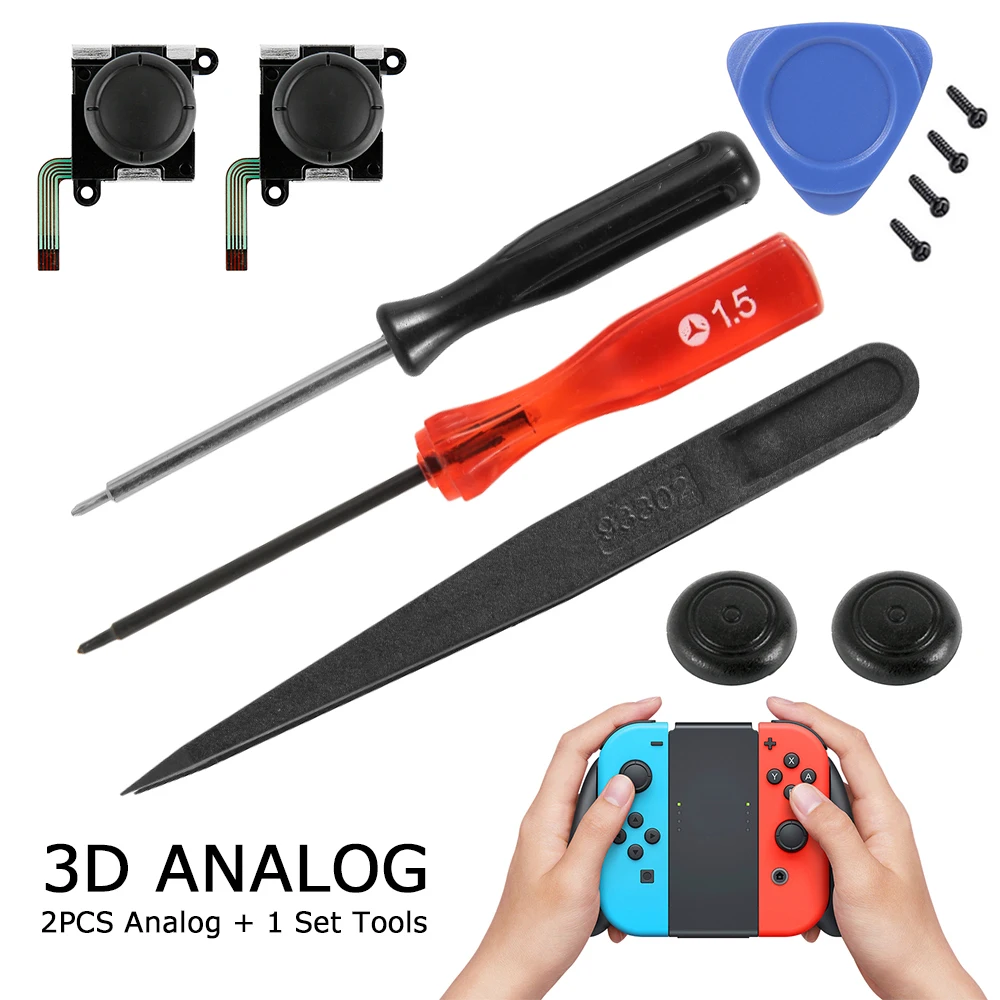 3D Аналоговый джойстик для пальца Joycon сменные сенсорные палочки аксессуары Nintendo