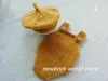 newborn photography props hat,beret and rompers 3