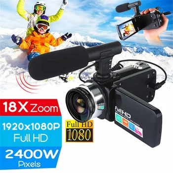 

30 MP 4K Professional HD Camcorder vlog Video Camera Night Vision Touch Screen Camera 18X Digital Zoom Camera With Mic Lens