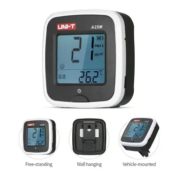 

UNI-T A25M PM2.5 Testers Air Quility MeasurementFormaldehyde Laser Temperature Humidity Indoor Polymer Battery Monitor Meter