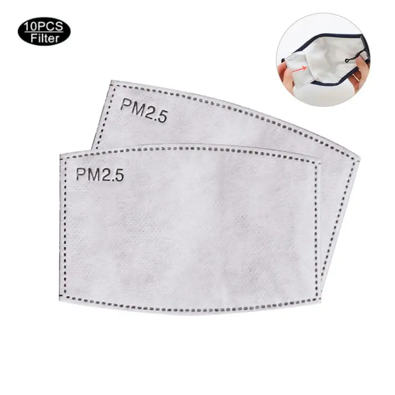 

10PCS PM2.5 Mask Filter Anti Haze Dustproof Square Arc Active Carbon Filter N95 KN95 FFP3 FFP2 FFP1 Masks Multiple Protection