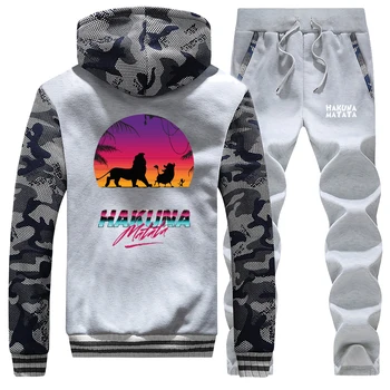 

Winter Men Casual Warm Thick Hooded Jacket+Pants 2Pc Sets new style Fleece Hoodie Zipper Outerwear handsome Coat man Sports Suit