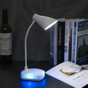 

Touch Control LED Desk Study Bedroom Lamp Table Lamp Flexible Adjustable Brightness 3 Levels USB Rechargeable Book Light