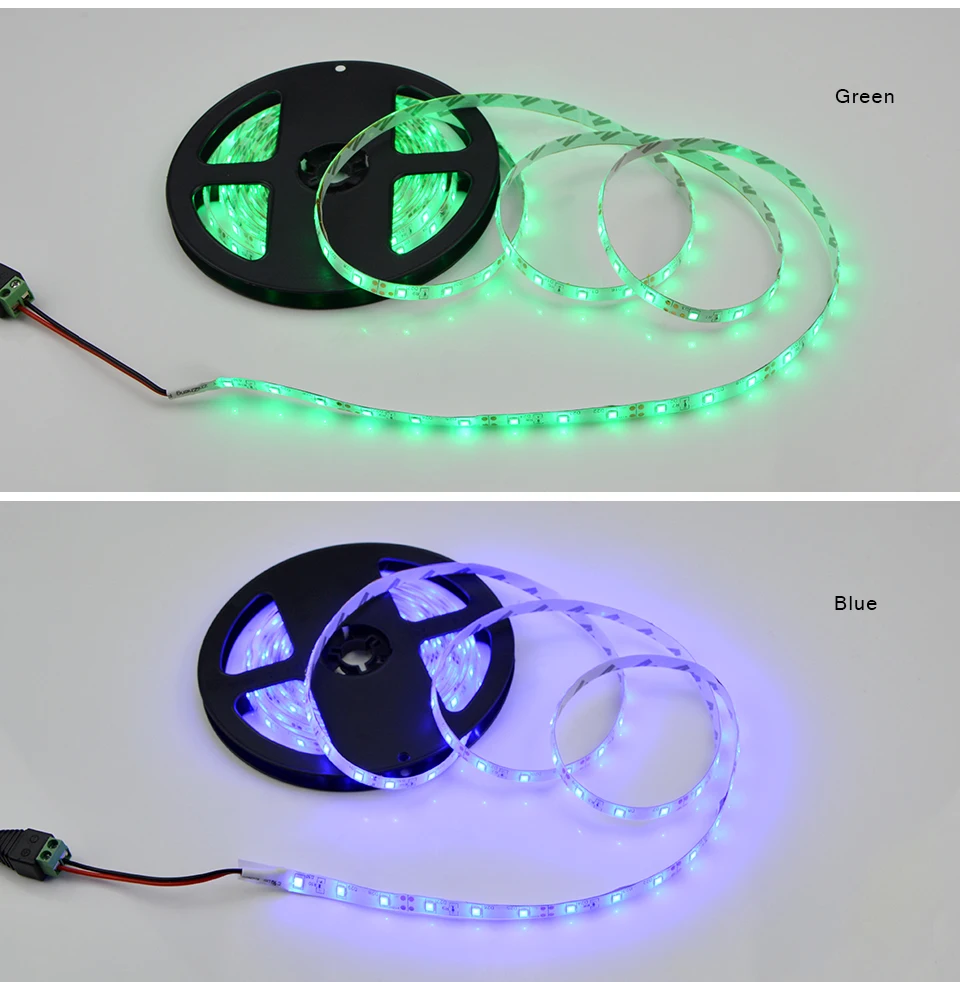 RGB Светодиодная лента RGB SMD 2835 гибкая лента светодиод лента RGB 5 м Диодная лента DC 12 В водонепроницаемый декор 60 Светодиодный s/M