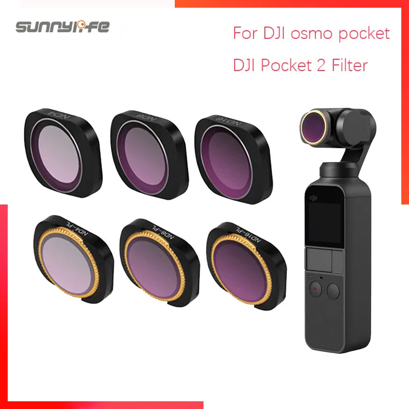 Для DJI osmo pocket/DJI Pocket 2 Filter ND CPL Kit Osmo Accessories polar ND4 8 16 32 UV OsmoPocket фильтры | Электроника