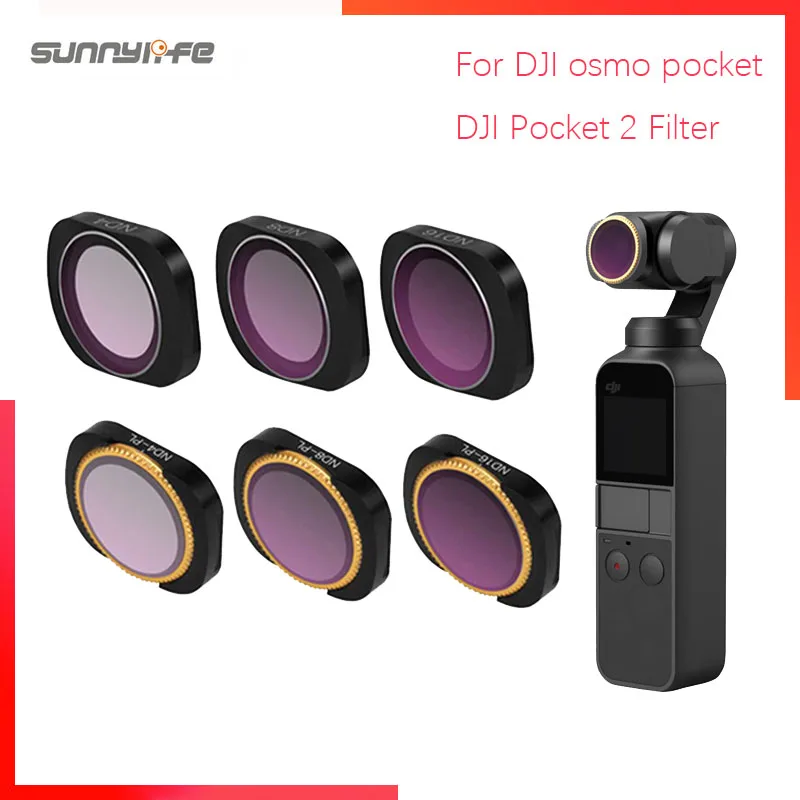 For DJI osmo pocket/DJI Pocket 2 Filter ND CPL Filters Kit Osmo Pocket  Accessories polar ND4 8 16 32 UV OsmoPocket Filters