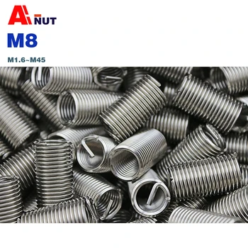 

M8 thread inserts 1D~3D ,304 stainless steel Fine pitch Metric pitch wire thread repair insert tools , M8*1.0p ,M8*1.25p ,G003