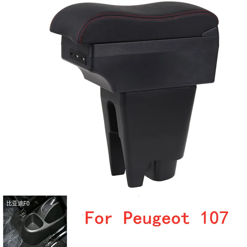 

For Peugeot 107 Armrest box central Store content Captur armrest box