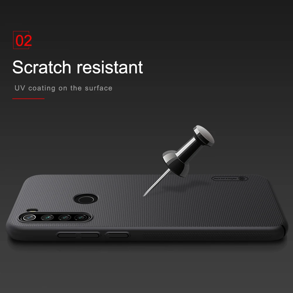 Для Xiaomi Redmi Note 8T чехол для телефона Nillkin супер матовый жесткий защитный чехол для Redmi Note 8T чехол Capa