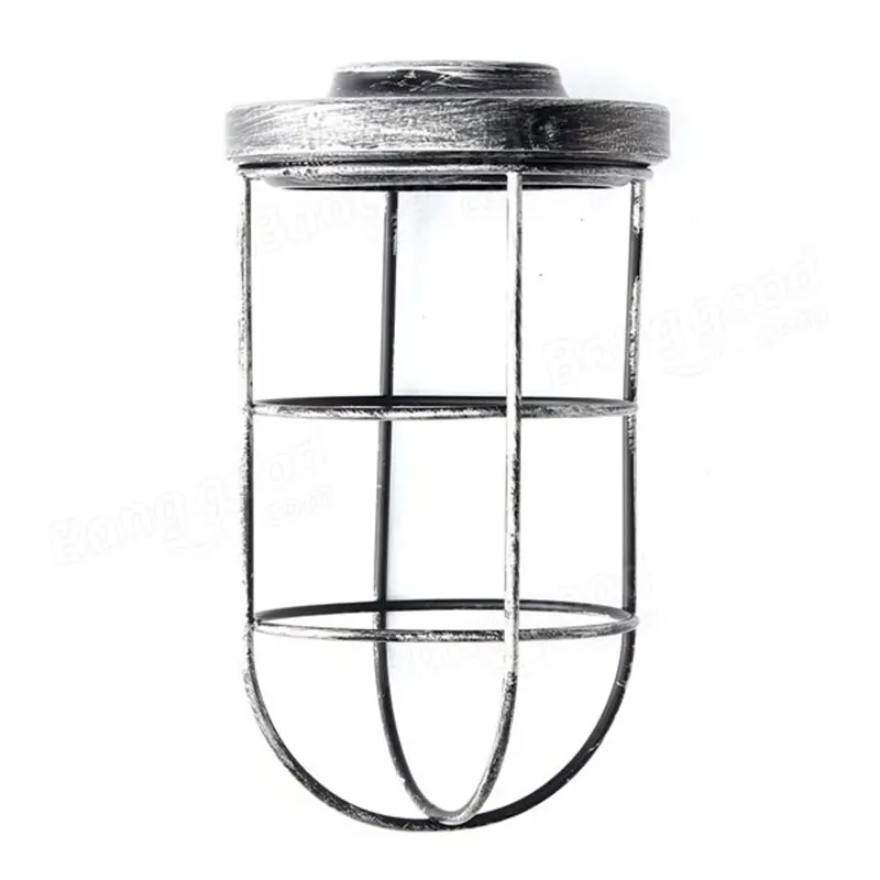 Лампочка абажур-куб Железный винтажный Потолок Кулон оттенок покрытия свет бар абажур