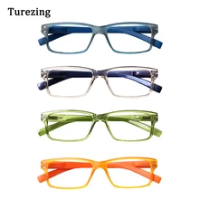 

Turezing 4 Pack Blue Light Blocking Computer Reading Glasses Men Women Anti-Fatigue HD Reader Eyeglasses Diopter +1.0+.0+3.0+4.0
