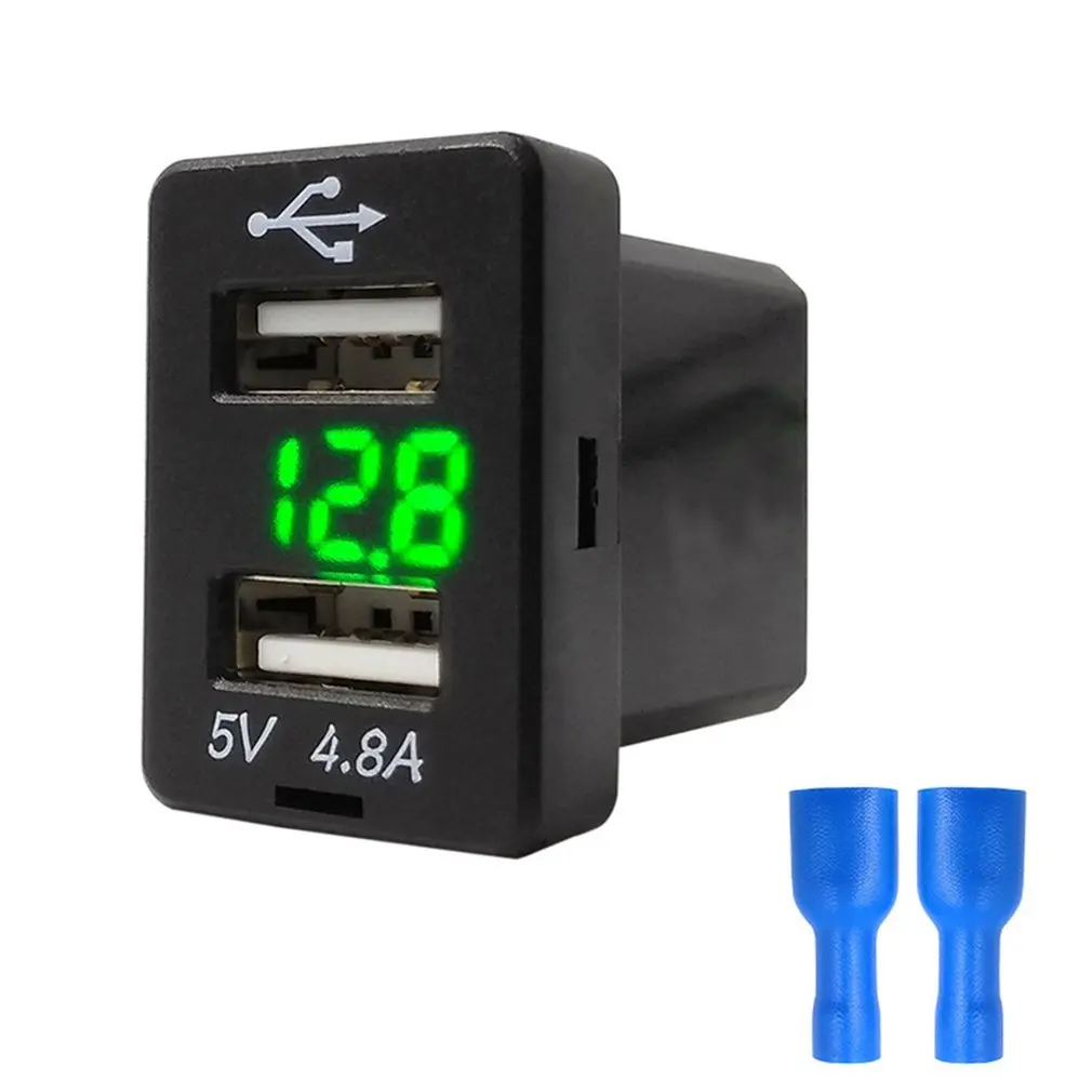 4.8A автомобильное зарядное устройство разъем для зарядки двойной USB порт