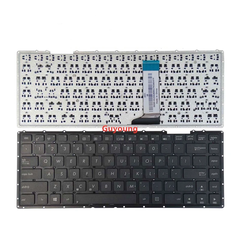 Laptop Keyboard Us Fit For Asus X451 X451c X451ca X451m X451ma X451mav Notebook English Keyboard Vct40 Without Frame Replacement Keyboards Aliexpress