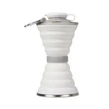 500 мл портативная силиконовая Выдвижная складная бутылка телескопическая Складная Дорожная Спортивная Высококачественная телескопическая чашка