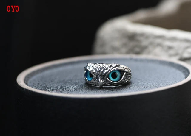 Montre Bague Hibou Noir