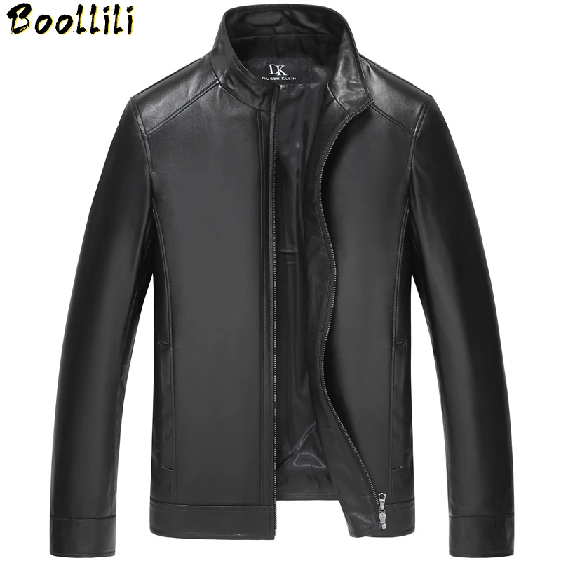 

Boollili Spring Genuine Leather Jacket Men 100% Sheepskin Coat for Men Leather Jackets Plus Size Casaca Cuero
