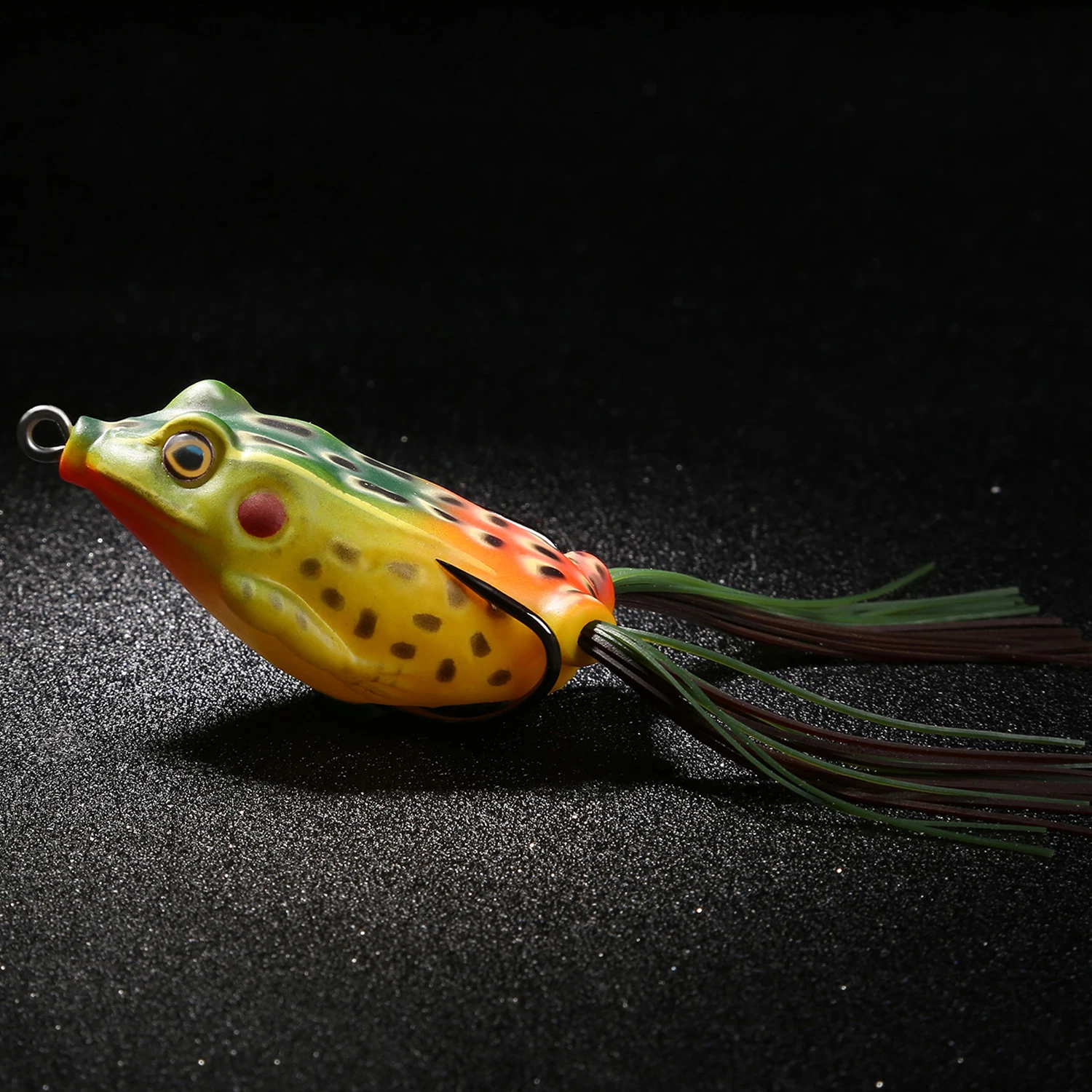 Sougayilang полая лягушка рыболовные приманки мягкие пластиковые лягушки рыболовная Реалистичная приманка 3D глаза двойной коготь-как крючок снасти для ловли окуня - Цвет: Бургундия