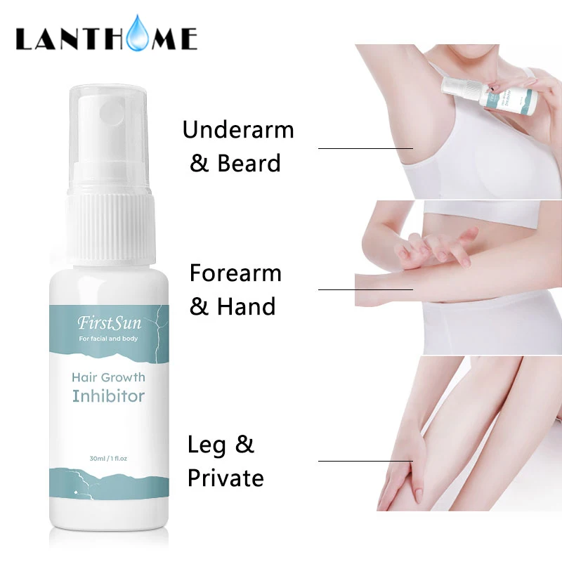 30 мл волос спрей для удаление ингибитора сыворотка-спрей бороды бикини интимной