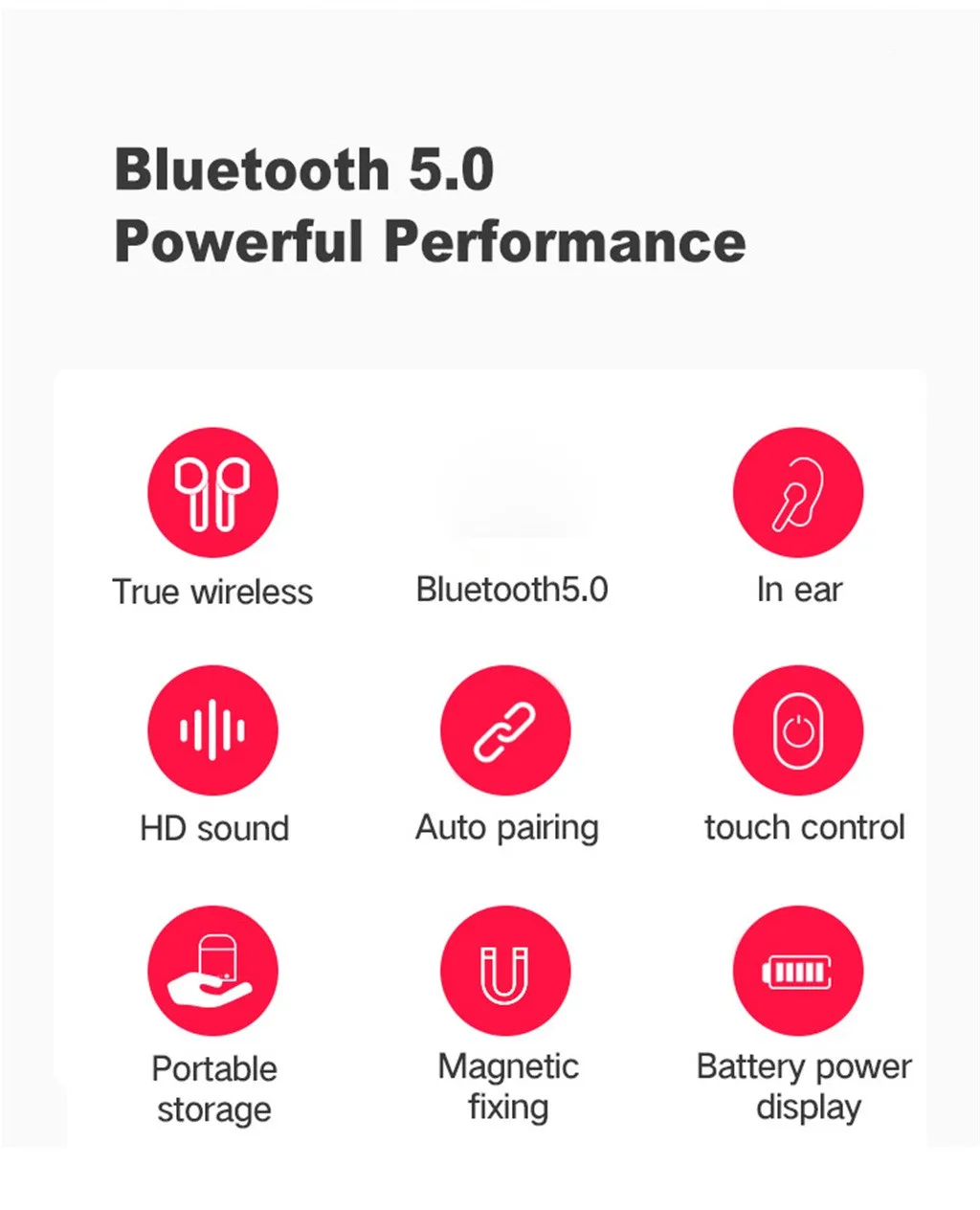 TWS Binaural 5,0 Bluetooth наушники Беспроводные водонепроницаемые мини-гарнитура Беспроводные спортивные наушники Близнецы мини-наушники стерео